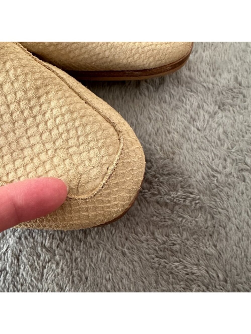 Free People At Ease Slip On Loafers Shoes Beige Women's 40 US 9 Suede Mules - Picture 2 of 6